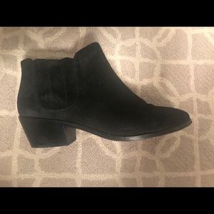 Joie Barlow Black Suede Booties
